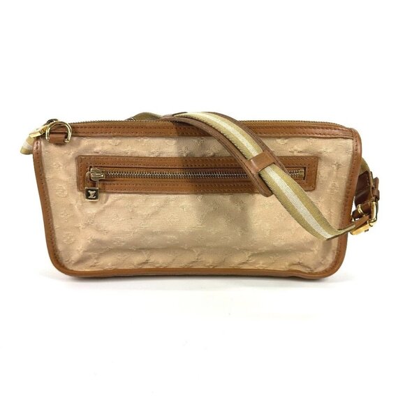 LOUIS VUITTON Monogram mini Pochette Catlin Shoulder Bag Canvas Beige - Picture 1 of 14